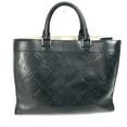 thumbnail image 2 of Pre-Owned Berlutti logo 2WAY bag business bag Tote Bag Black (Good), 2 of 17