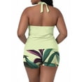 thumbnail image 6 of TEAJOPSUU Plus Size Swimsuit for Women Two Piece Modest Tankini Full Coverage Tummy Control Bathing Suits with Shorts, 6 of 7