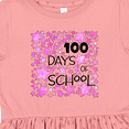 thumbnail image 4 of Inktastic 100 Days of School Stars in Pink Girls Toddler Dress, 4 of 5