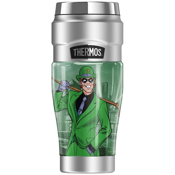 Batman Riddler Docks THERMOS STAINLESS KING Stainless Steel Travel Tumbler, Vacuum insulated & Double Wall, 16oz