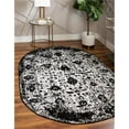 thumbnail image 1 of Unique Loom 3152139 5 x 8 ft. Central Portland Oval Rug, White, 1 of 1