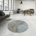 thumbnail image 4 of Ahgly Company Machine Washable Indoor Rectangle Transitional Silver Gray Area Rugs, 2' x 4', 4 of 7