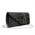 thumbnail image 2 of Xixirimido Women Clutch Bag Elegant PU Leather Evening Bags Envelope Handbags Clutch Purse with Detachable Chain for Party Wedding Prom, Black Leopard, 2 of 7