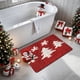 thumbnail image 5 of Felpudo Navideño Tejido | Felpudo de Baño de Diatomeas de Poliéster Multicolor | Alfombra Navideña Antideslizante | Resistente Al Desgaste | Decoración Navideña para El Hogar, 5 of 6