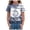 Blue, variant on Kid Boys Girls Halloween Shirts Cute Black Cat Ghost T-Shirt Retro Spooky Season Outfit Fall Tees Short Sleeve Tops (Black, 9-10 Years)