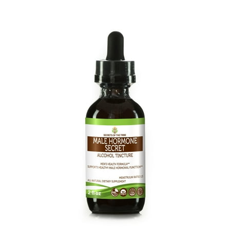 Eleuthero Alcohol - Male Hormone Secret Tincture Alcohol Extract, Organic (American Ginseng Root, Eleuthero Root Siberian Ginseng, Sarsaparilla Root, Saw Palmetto Berry, Cardamom Pods, Barrenwort)
