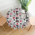 thumbnail image 3 of Ladybug Little Lady Round Tablecloth Love Ladybird Tablecloths Waterproof Stain-Resistant Oil-Proof Wrinkle 60 Inch Table Cover Dinner Kitchen Decor, 3 of 6