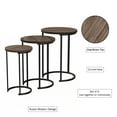 thumbnail image 4 of Lavish Home Set of 3 Nesting Tables - Round Side Tables for Living Room, 4 of 9