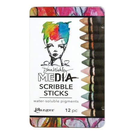 UPC: 0789541065944 | Dina Wakley Media Scribble Sticks 3 12/Pkg-