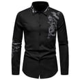thumbnail image 1 of Camisa de Manga Larga Con Bordado de Dragón Cortado A La Moda Para Hombre Odeerbi  ODB179549, 1 of 9