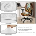 thumbnail image 4 of ZUXONGSY Sunflower Cock Desk Chair Cover 2 PCS Harvest Farmhouse Chair Protector Stretch Elastic Polyester Slipcover with Elastic Bands for Home Office Thanksgiving Decoration, 4 of 7