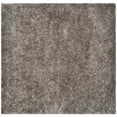 thumbnail image 3 of SAFAVIEH New Orleans Darius Solid Polyester Shag Area Rug, Grey, 5' x 5' Square, 3 of 6
