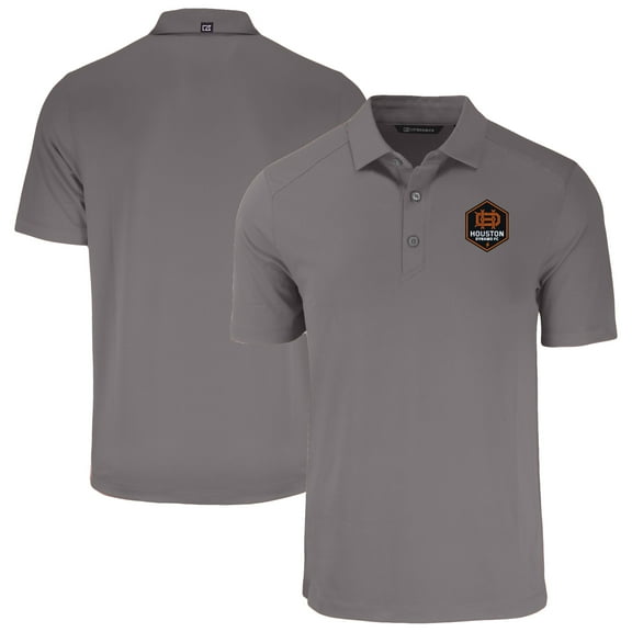 Men's Cutter & Buck Gray Houston Dynamo FC Forge Eco Stretch Recycled Polo