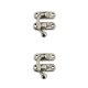 thumbnail image 4 of Riwesomey Candado Cerradura de gancho de hierro Cerradura protectora de seguridad Hebilla oculta Atrapa Joyas Hardware de Regalos Gancho Gancho izquierdo plateado 2piezas, 4 of 6