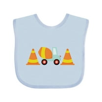 Inktastic Cement Mixer Construction Boys Baby Bib