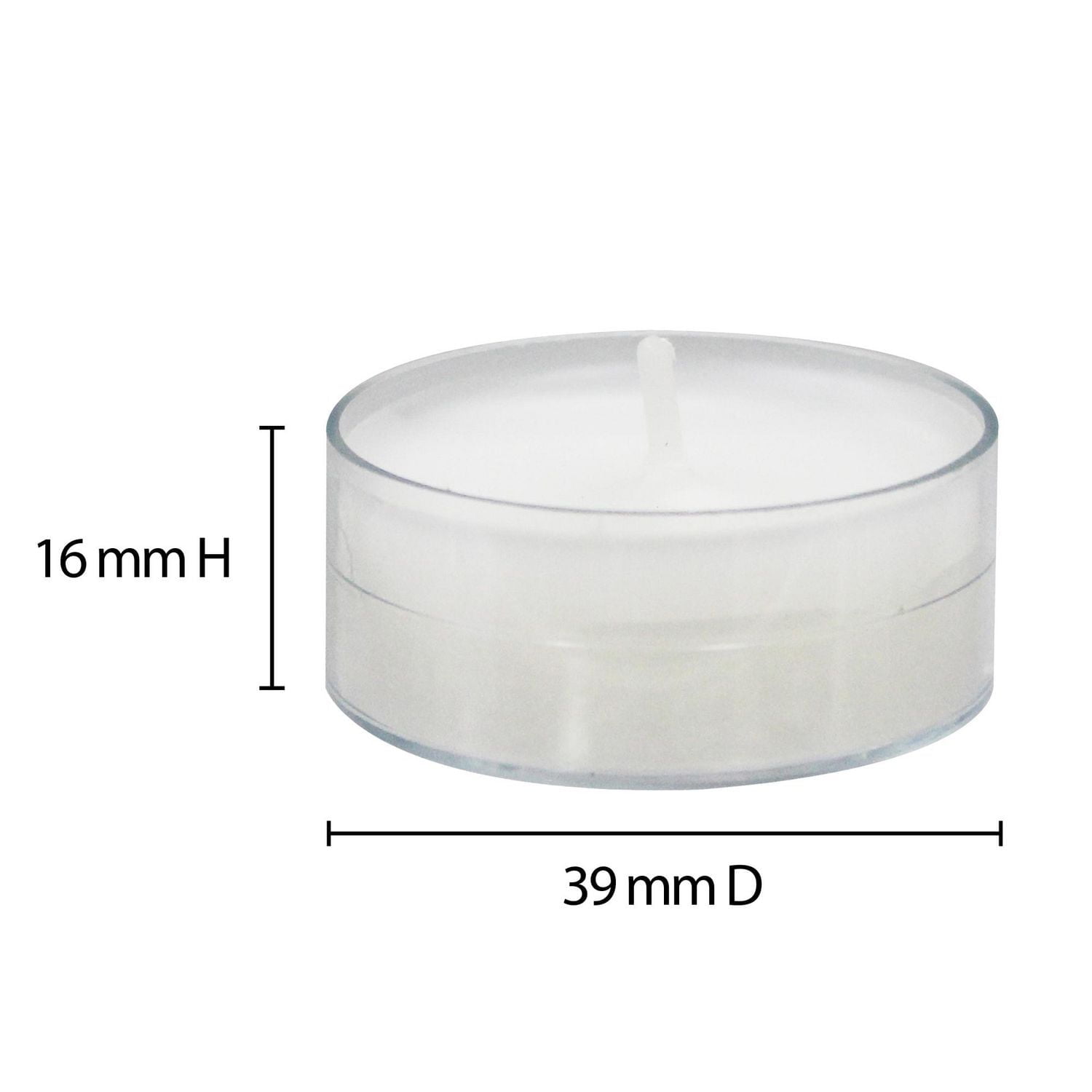 Mainstays 30PK Unscented White Tealights Candles, Pack of 30