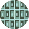 thumbnail image 1 of Ahgly Company Machine Washable Indoor Round Transitional Medium Forest Green Area Rugs, 4' Round, 1 of 7