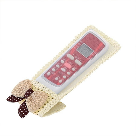 

Shebeky TV Air Conditioner DVD Remote Controller Case Dust Cover Bowknot Protective Bag