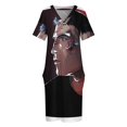 thumbnail image 4 of Frank Castle vestido suelto con bolsillos vestido elegante vestidos de mujer elegantes y bonitos vestido de mujer mono de verano para mujer, 4 of 7
