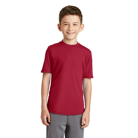 Port & Company Youth Performance Blend Tee-L (Red)