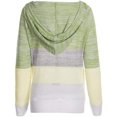 thumbnail image 3 of Womens Pullover Hoodie Sweaters Color Block Long Sleeve Sweatshirts Lounge Hoodie Tops, 3 of 7