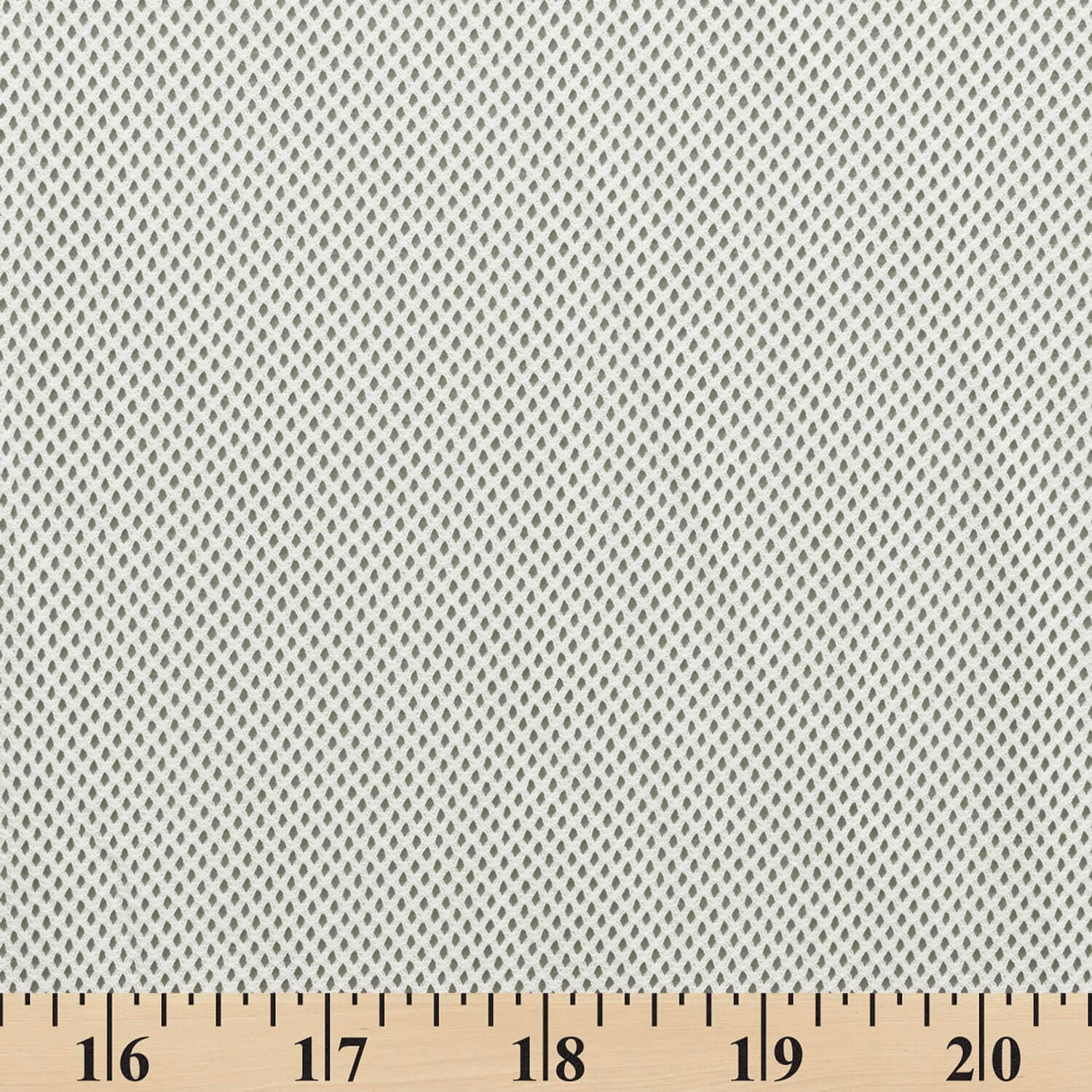 Polyester Knit Diamond Mesh Fabric - Off White Sheer Polyester 63