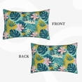 thumbnail image 4 of Daiia Tropical Floral Bedding Waterproof Pillow Protector Zippered Queen – Bed Bug Proof Pillow Encasement-14"x20", 4 of 9