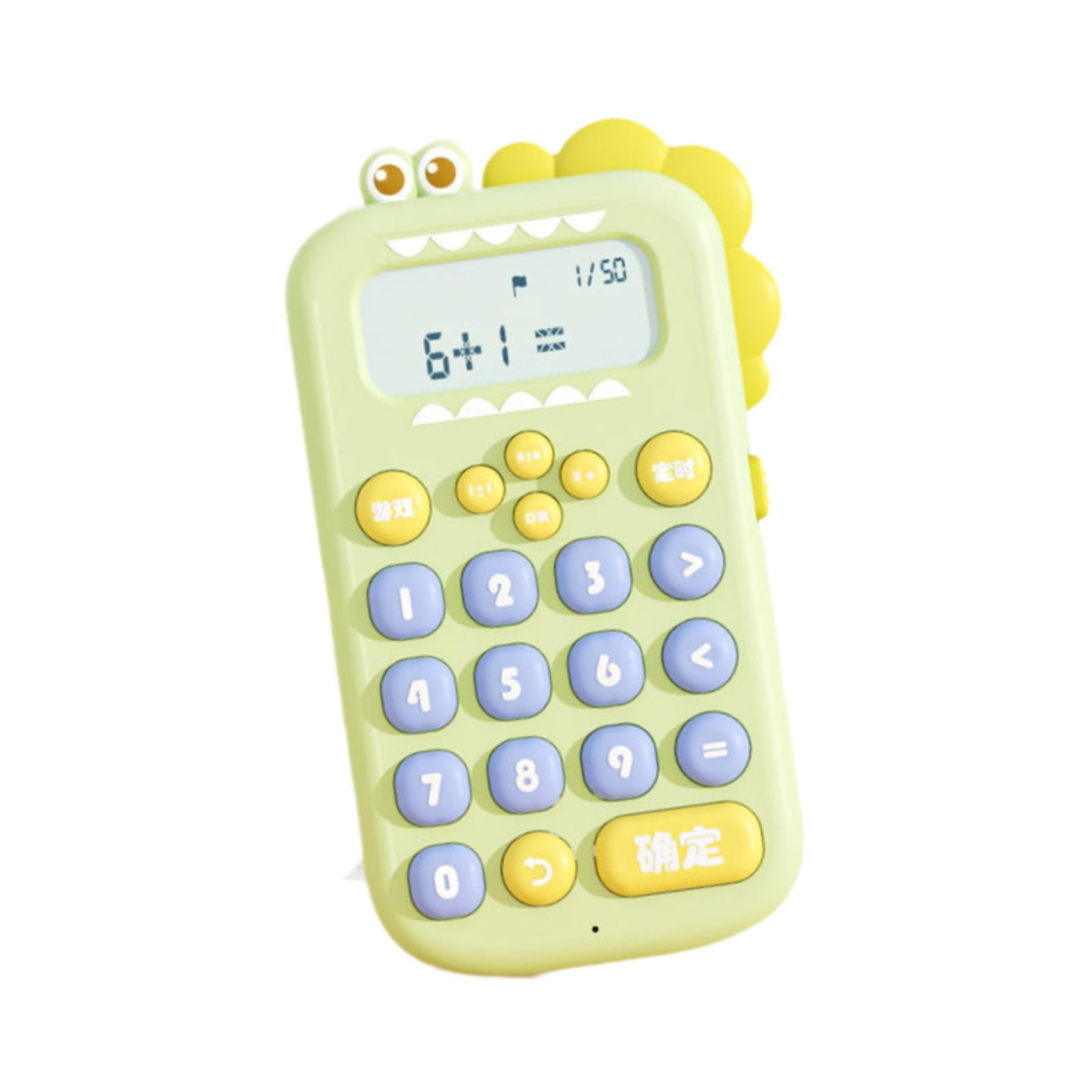 LeeQinersw Dinosaur Calculator Office Desktop Calculator Teaching Aids Intelligent Learning Green