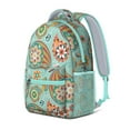 thumbnail image 2 of Geometric Paisley Design Waterproof Backpack - Elegant Ergonomic Bookbag for Commuters & Students, 2 of 6