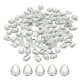 thumbnail image 1 of Uxcell 100Pcs Gemas Acrílicas de Gota de Agua de Fondo Plano 10x14mm Rhinestones Blanco Transparente, 1 of 7