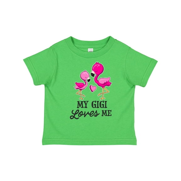 Inktastic My Gigi Loves Me with Two Flamingos Boys or Girls Toddler T-Shirt