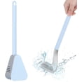 thumbnail image 1 of Escobilla de inodoro con mango largo, escobilla de silicona de golf, escobilla de inodoro con soporte, escobilla de baño y juego de soporte (azul) Ormromra ZYY-0745, 1 of 5
