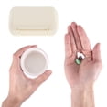 thumbnail image 4 of Unique Bargains 1 Pc 7 Grids Double Layer Pill Box for Travel Beige, 4 of 6