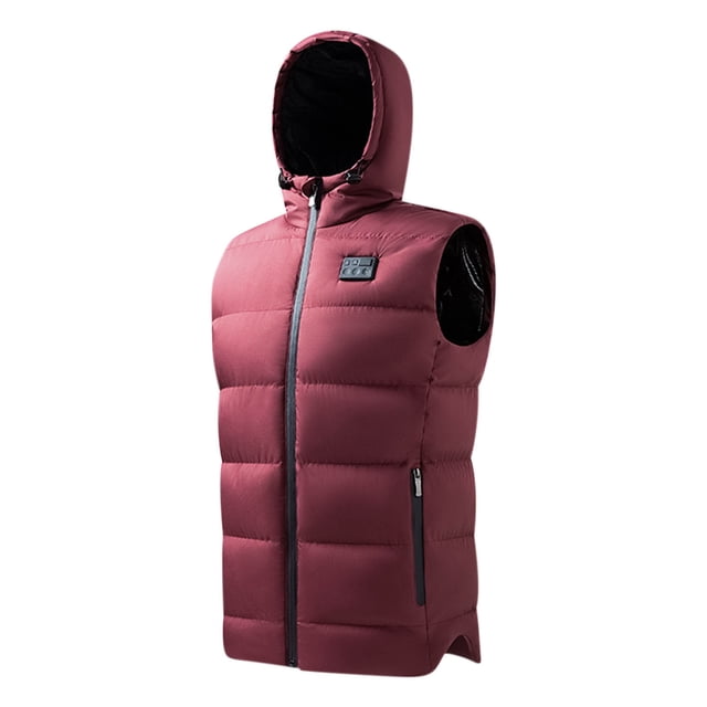 Kyusrd Offres d'Été pour Patio Extérieur! Gilet Chauffant Hiver Chaud Hommes Femmes USB Infrarouge Flexible Veste Extérieure