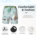 thumbnail image 3 of KLL Animals Riding Across The Sky for Mens Swim Trunks Quick Dry Swim Shorts with Built-in Compression Liner Funny Swimwear Bathing Suits-3X-Large, 3 of 6
