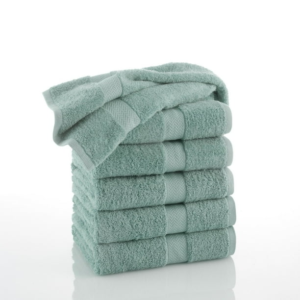 Martex Commercial Cotton 6 PC Bath Towel Set in Aqua