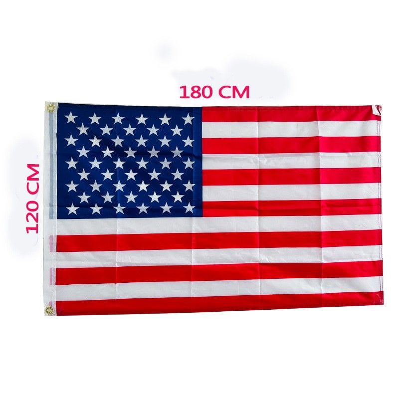 4X6FT 120*180cm USA US U.S. American Flag Polyester Stars Brass Grommet US Flag
