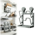 thumbnail image 2 of Huanglei Kitchen Lid Storage Rack Multifunctional Lid Holder U Shaped Vertical Holder With Removable Drip Tray For Countertop And Stove Top Has A Lid Storage Function, 2 of 6