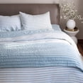 thumbnail image 2 of 100% French Linen Duvet Cover - Full/Queen - Cream & Wave Stripe | BOKSER HOME, 2 of 8