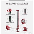 thumbnail image 2 of High Lift Farm Jack, Ratcheting Off Road Utility Farm Jack, 3.2 Ton (7,000 lb) Capacity, Adjustable Height, Heavy-Duty Farm Jack Ideal for Car/Truck/ATV/SUV and More, 2 of 7