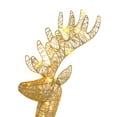 thumbnail image 7 of Lighted Reindeer and Sleigh Christmas Outdoor Decorations Pre-lit 180 LED Lights Outdoor Yard Decor, 7 of 7