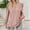 Pink, variant on Women's Long Sleeve T Shirts Novelty Trendy Solid Color V-Neck Pullover Tunic Blouses Relaxed Fit Casual Workout Basic Tunics
