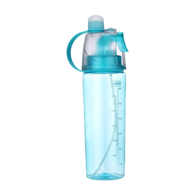 Botella portátil para deportes al aire libre, botella de 600ml con báscula, botella de gimnasio para deportes al aire libre