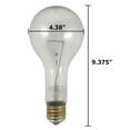 thumbnail image 2 of Satco 500w PS35 Frosted Mogul E39 Silicone Coated Rough Service Bulb, 2 of 3
