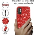 thumbnail image 3 of Compatible with Xiaomi Redmi Note 10 5G Case, Glitter Sparkly Redmi Note 10 5G Phone Case with Slim Silicone Shockproof Protective Bumper Cover for Cute Girls Women (Red), 3 of 7