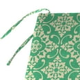 thumbnail image 4 of Jordan Manufacturing 48" x 19.5" Scampi Emerald Green Medallion Rectangular Outdoor Settee Swing Bench Cushion with Ties, 4 of 10
