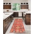 thumbnail image 4 of Devlin 2' x 8' Washable Runner, Red and Ivory, 4 of 6