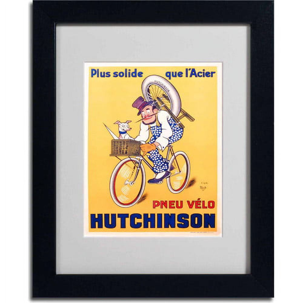 Trademark Fine Art "Hutchinson Tires 1937" Canvas Art by Mitch Liebeaux, Black Frame