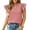 Red, variant on Womens Shirts Women's Plaid V Neck Flutter Sleeve Blouse Fashion with Double Layered Ruffle Trim Cute Short Sleeve Top Casual Floral Lattice Pattern Red L