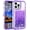 Purple, variant on Entronix iPhone 12/12 Pro Heavy Duty Glitter Case for Girls Women Liquid Bling Sparkle Shining Glitter Luxury Shockproof Quicksand Soft TPU Cover for iPhone 12/12 Pro 6.1" Rose